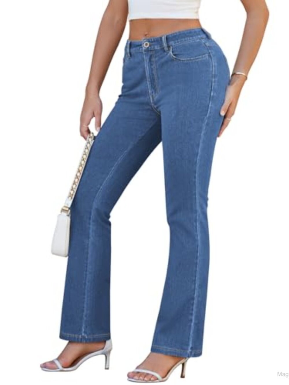 High Waisted Bootcut Stretchy Jeans